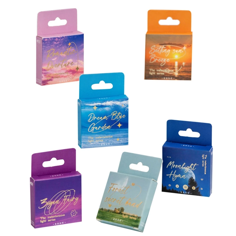 

270Pcs Romantic Scenery Boxed Stickers DIY Scrapbooking Creative Stationery Collage Junk Journal Art Decor Stickers