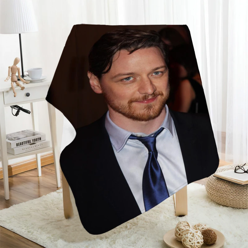 

Фланелевое Одеяло James McAvoy, дизайн вашего собственного одеяла, фланелевое одеяло для дивана