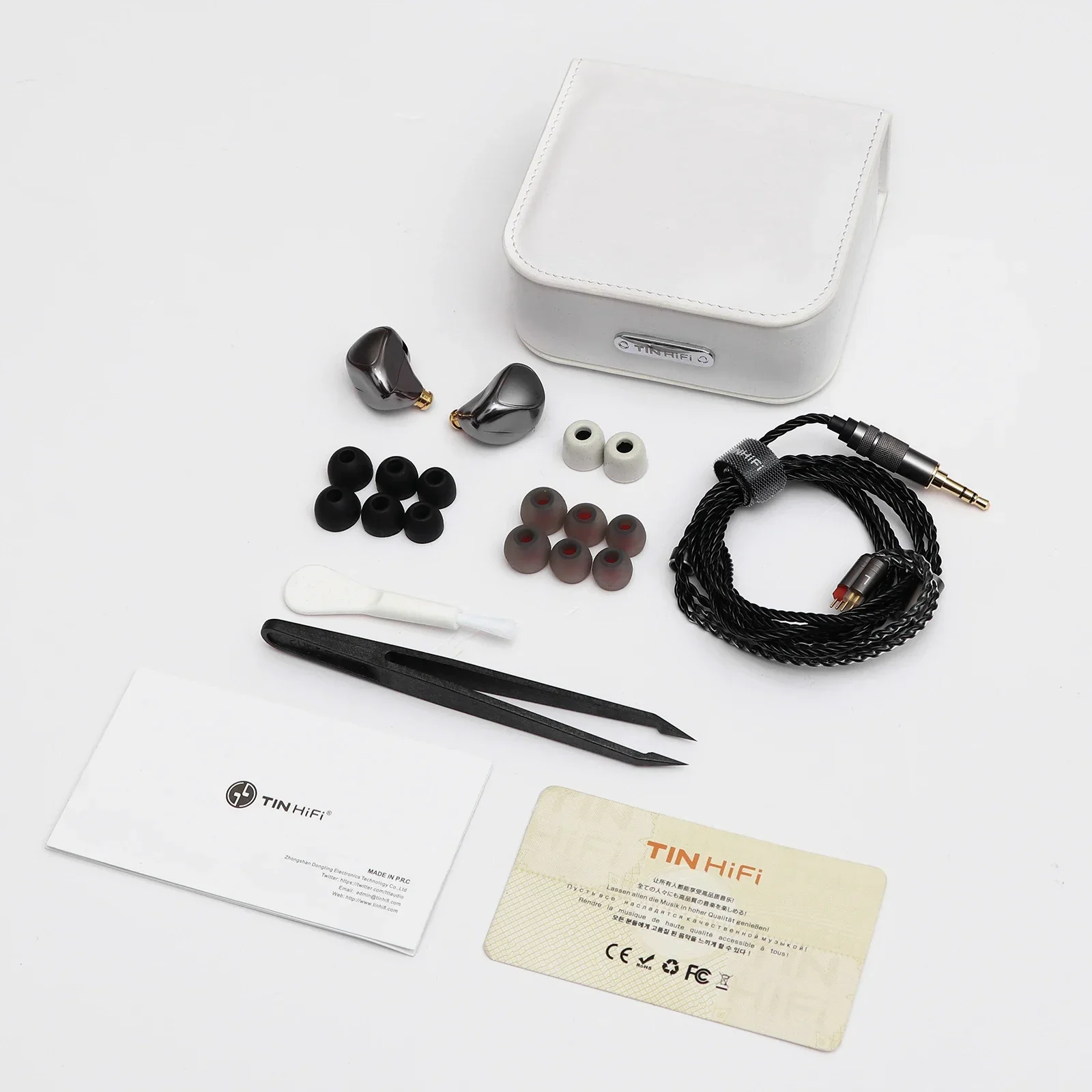 TINHIFI T5S Сбалансированные Hi-Fi наушники высокой четкости Дротовые IEM со съемным