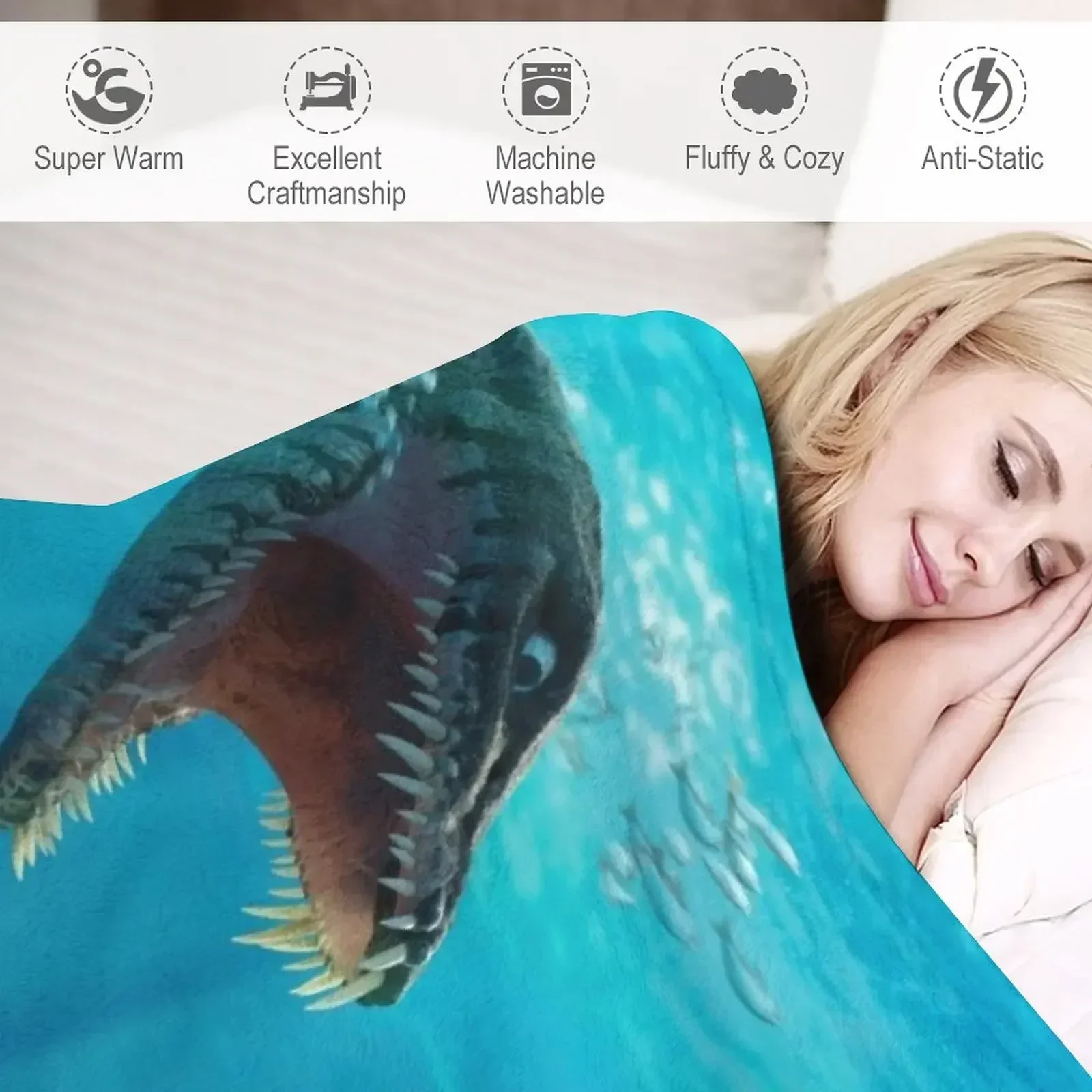 Плезиозавр пледы одеяла и персонализированный подарок для пикника роскошные