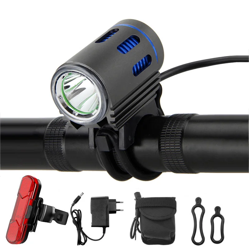 

High Brightness Bicycle Light 3000 Lumens XM-L2 LED Bike Rechargeable 18650 Battery Pack Mountain Road Cycling Front Lights