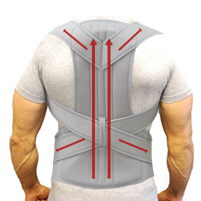 

Back Support Belt Men Women Adjustable Posture Corrector Lumbar Back Support Brace Breathable Deportment Corset For Spine