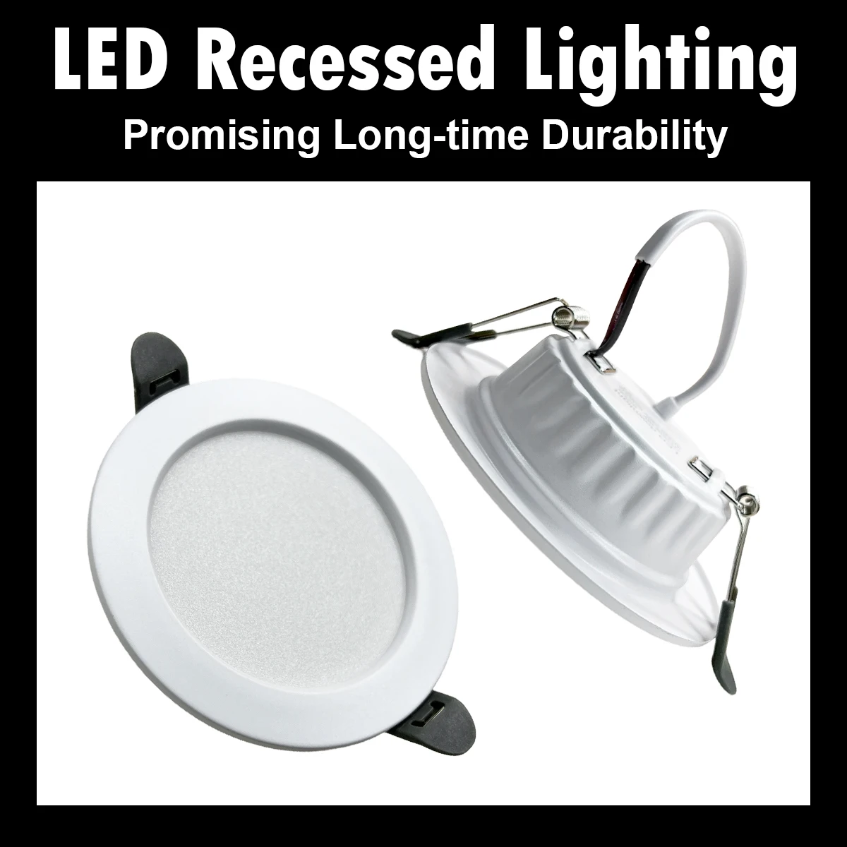 Светодиодные встроенные потолковые лампы Downlight Прохладный белый 6000k Нет водителя