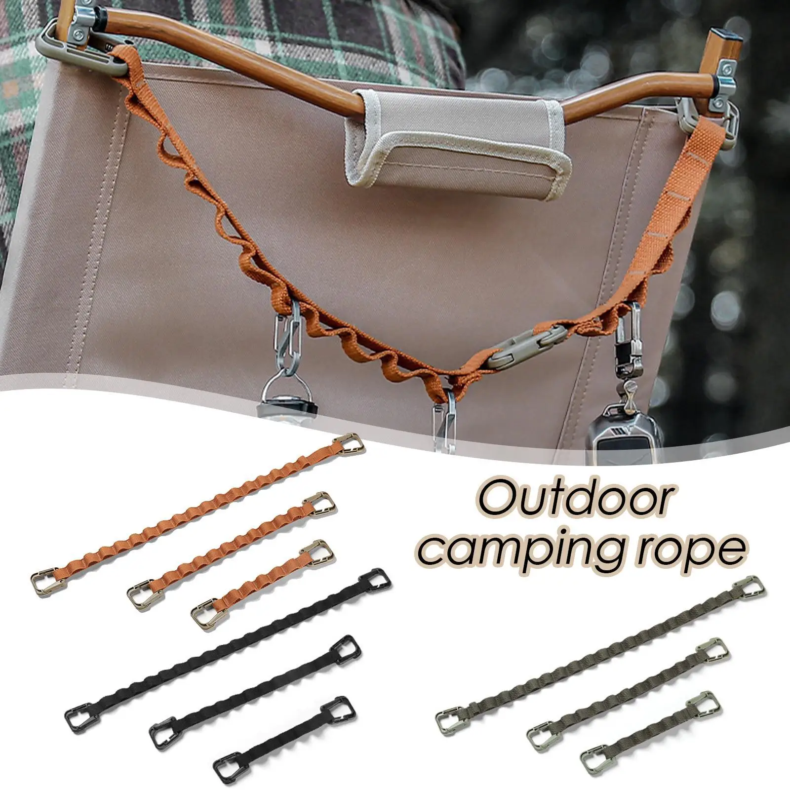 

Camping Hanging Rope Tent Canopy Cup Lamp Hanger Outdoors Storage Strap Lanyard With D Ring Buckle For Travel Hiking Equipment