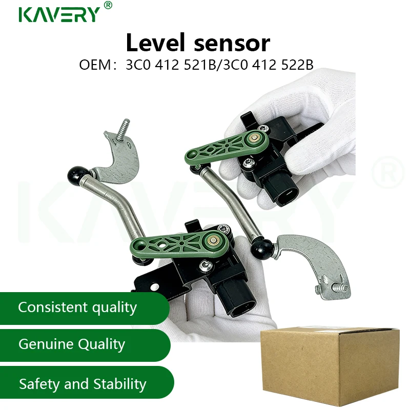 Фото Датчик уровня фар KAVERY 3C0412521B 3C0412522B, левый и правый, пара, для Tiguan, Passat, Golf, CC, EOS, Rabbit, GTI, автоаксессуары №2