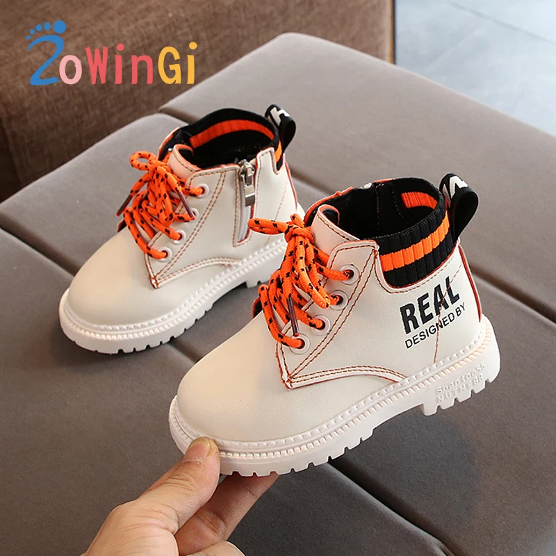

Size 21-30 Girls Boys Boots Children Martin Boots Children Casual Shoes Baby Toddler Shoes Winter Kids Non-slip Warm Shoes
