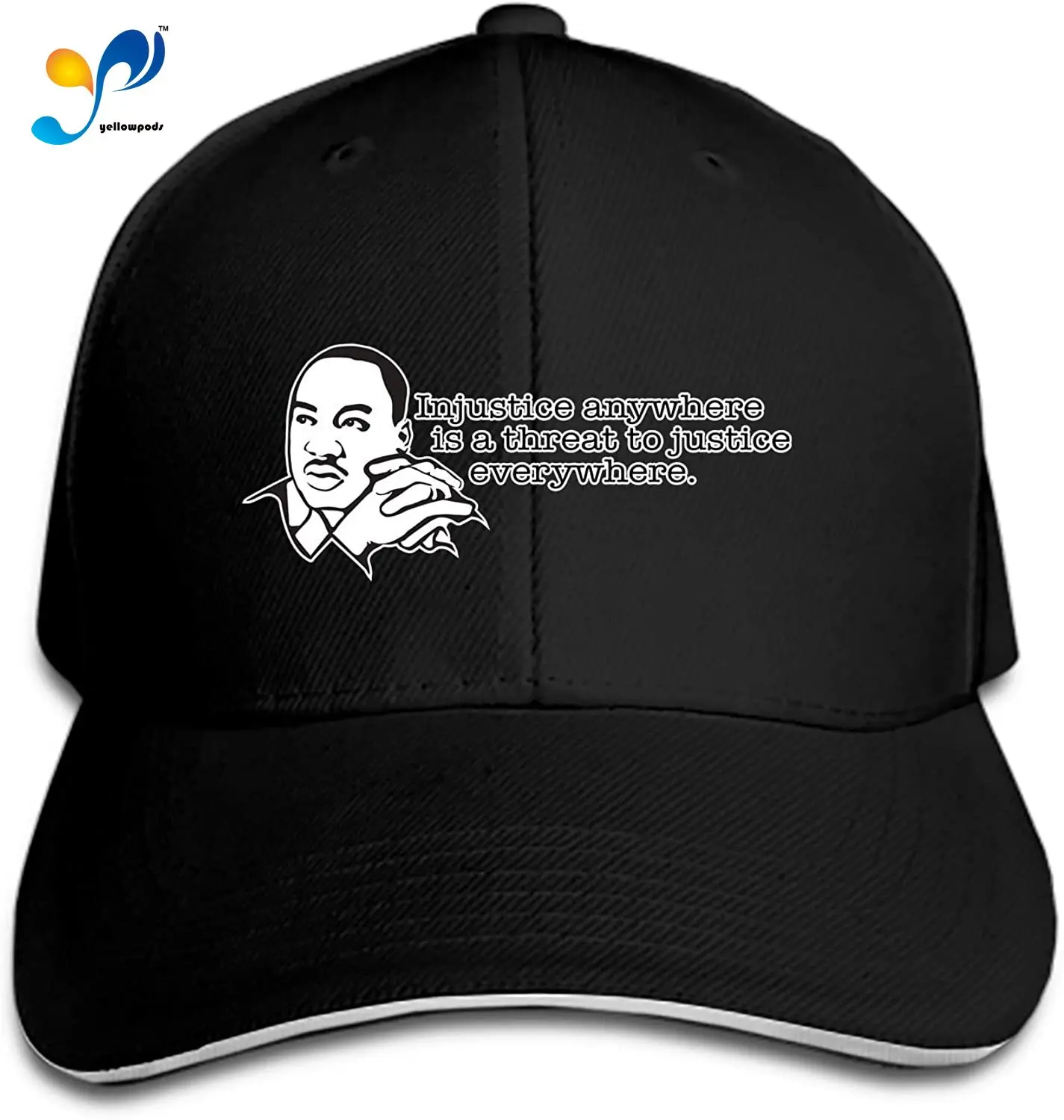 

Customized Unisex Quote MLK Trucker Baseball Cap Adjustable Peaked Sandwich Hat
