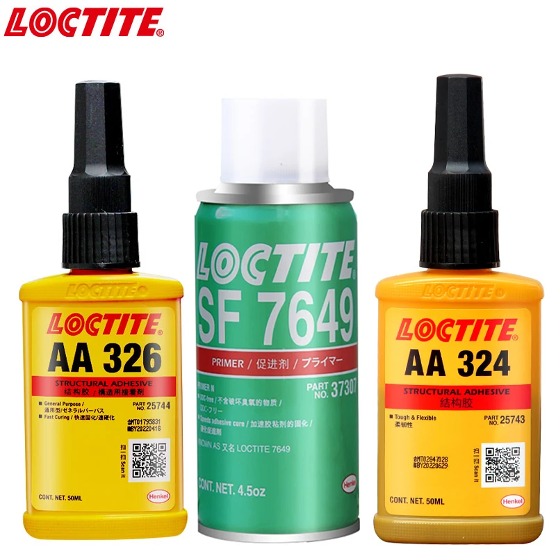 

Высокая теплопроводность 50 мл Loctite AA 326 AA 324 структурный клей для стекла автомобиля интерьера зеркало металлический клей 7649 ускоряет