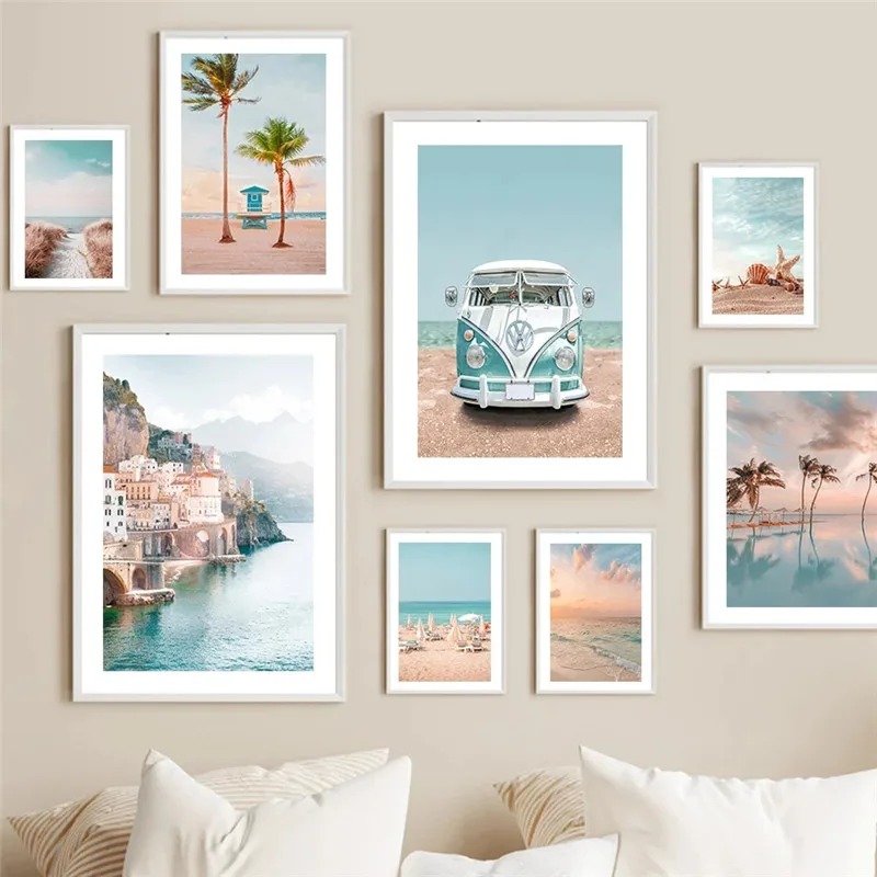 Пляжное Кресло доска для серфинга морская звезда рисунок фургона художественный