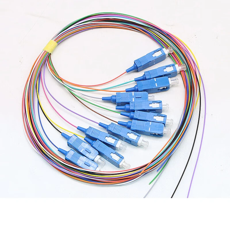 FASO 12 цветное оптоволокно SC/UPC красочная косичка LZSH Simplex одномодовый 0 9 мм