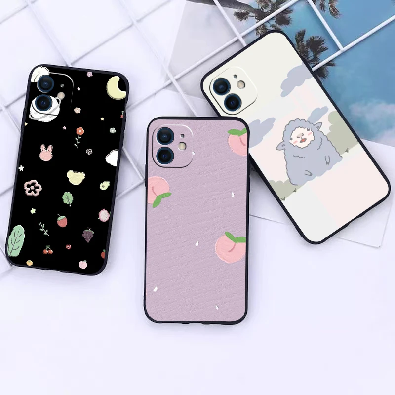 

Funny cartoon cute pattern phone Case For IPhone 13 12 11 Pro Max Mini SE XR X XS Max 8Plus 7plus 6 6S New Shell phone Case
