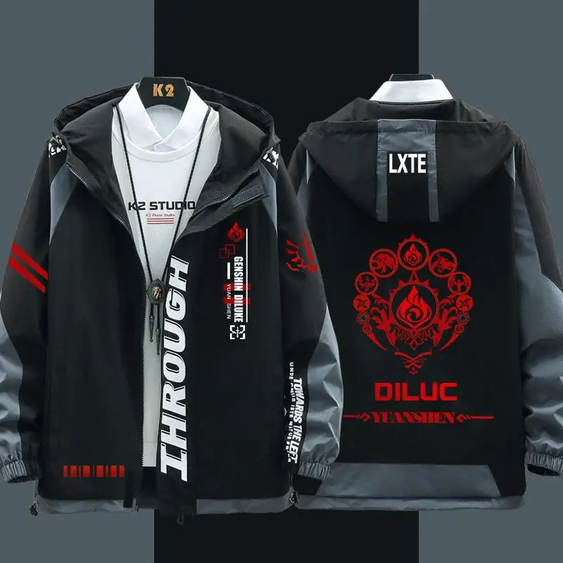 Аниме Genshin Impact бальзам Ragnvindr куртки осень-зима верхняя одежда модная с капюшоном