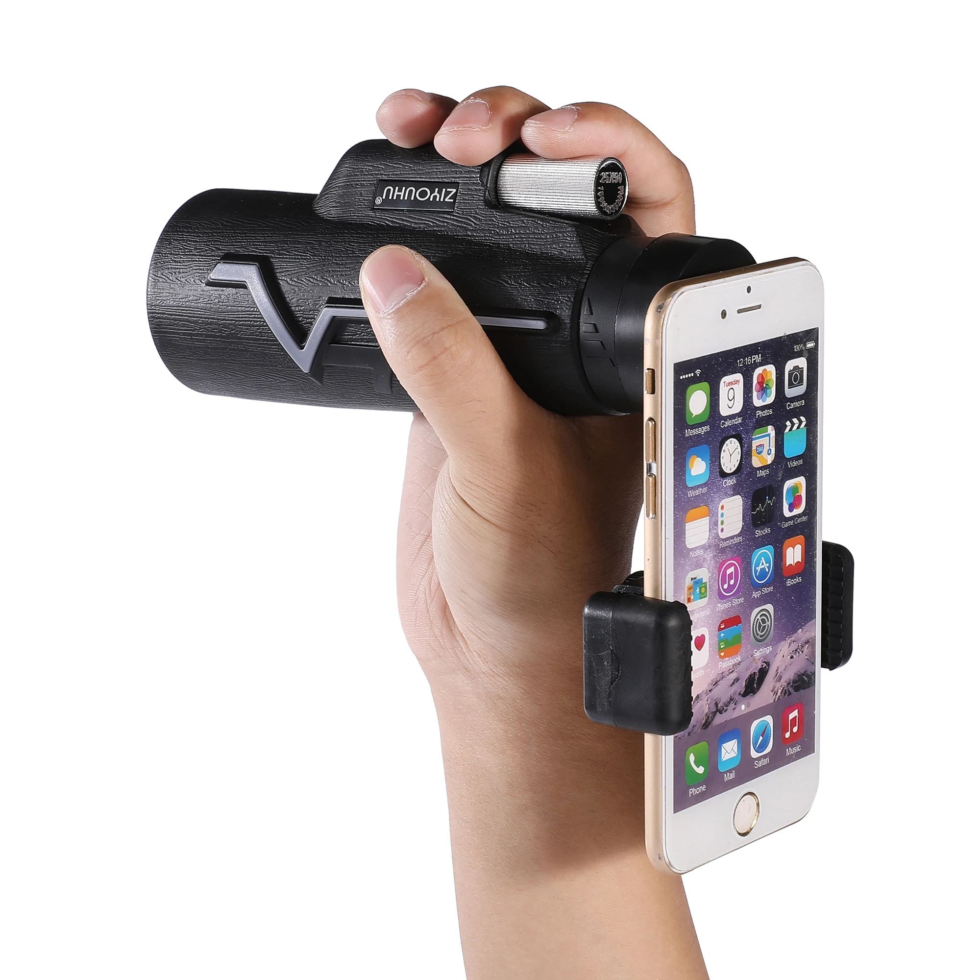 

New 25x50 Monocular Telescope Portable HD Imaging Small Tripod Phone Holder Spyglass for Travel Camping Concert Watching Hunting