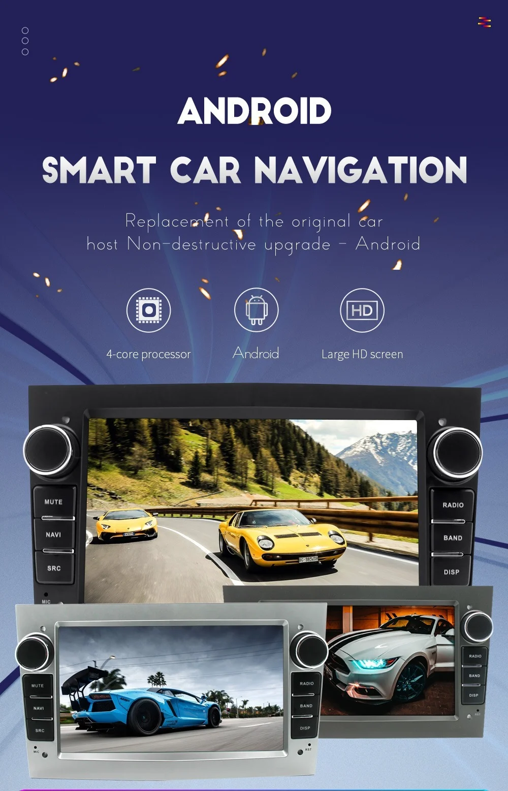 Автомагнитола 2 Din Android 10 GPS для Opel Astra H J 2004 Vectra Vauxhall Antara Zafira Corsa |
