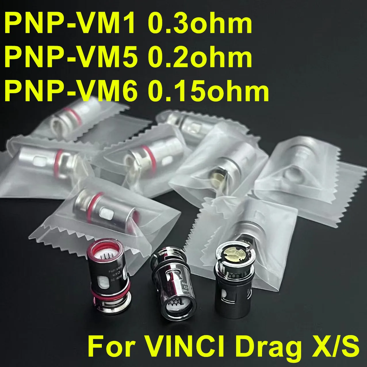 

3PCS PACK PNP Series Coil VM6 VM5 VM1 for VINCI R Drag X S NANI PNP 22 Pod Special Tool Accessories