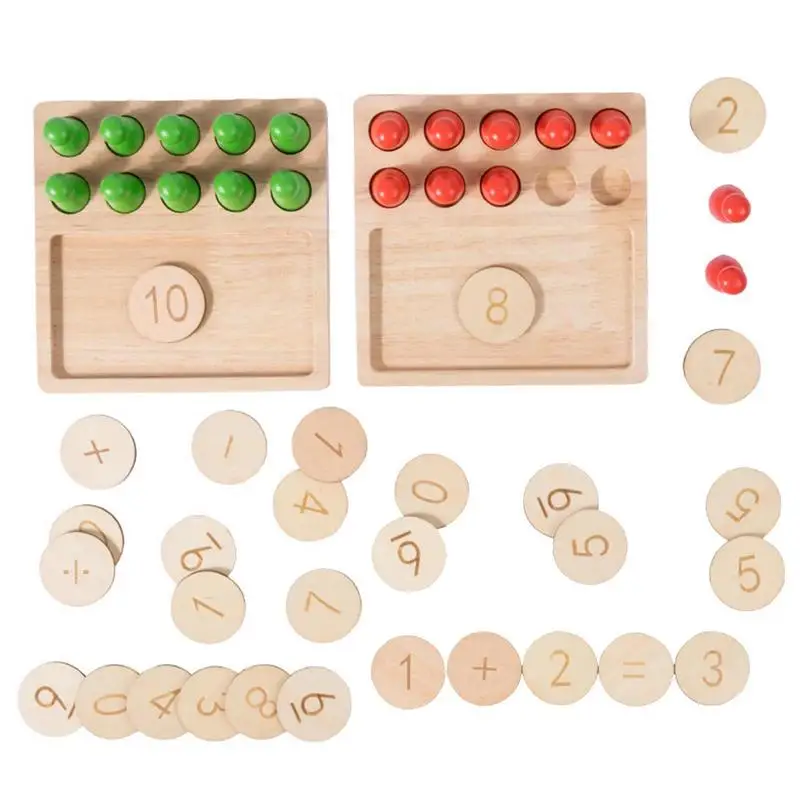 

Деревянные детские игрушки Монтессори, математические блоки для обучения детей, развивающая игрушка для детей, веселая и красочная игрушка для мальчиков