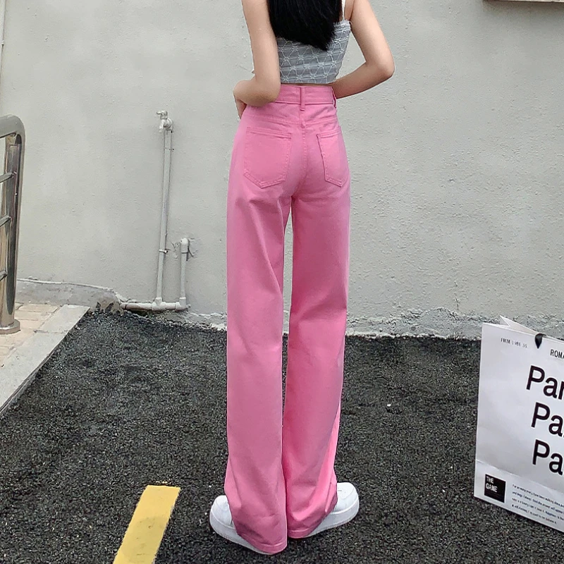 High-waisted Wide Leg Jeans Women 2023 Spring/summer New  Women Clothing Loose Mop Draping Fashion Straight Leg Baggy Jeans