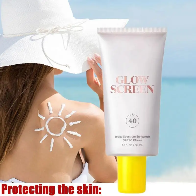 

UV Protector Cream 50ml Multiple Protection Sunscreen For Face UV Cream For Face SPF40 Sunscreen Face Moisturizer Oil Free