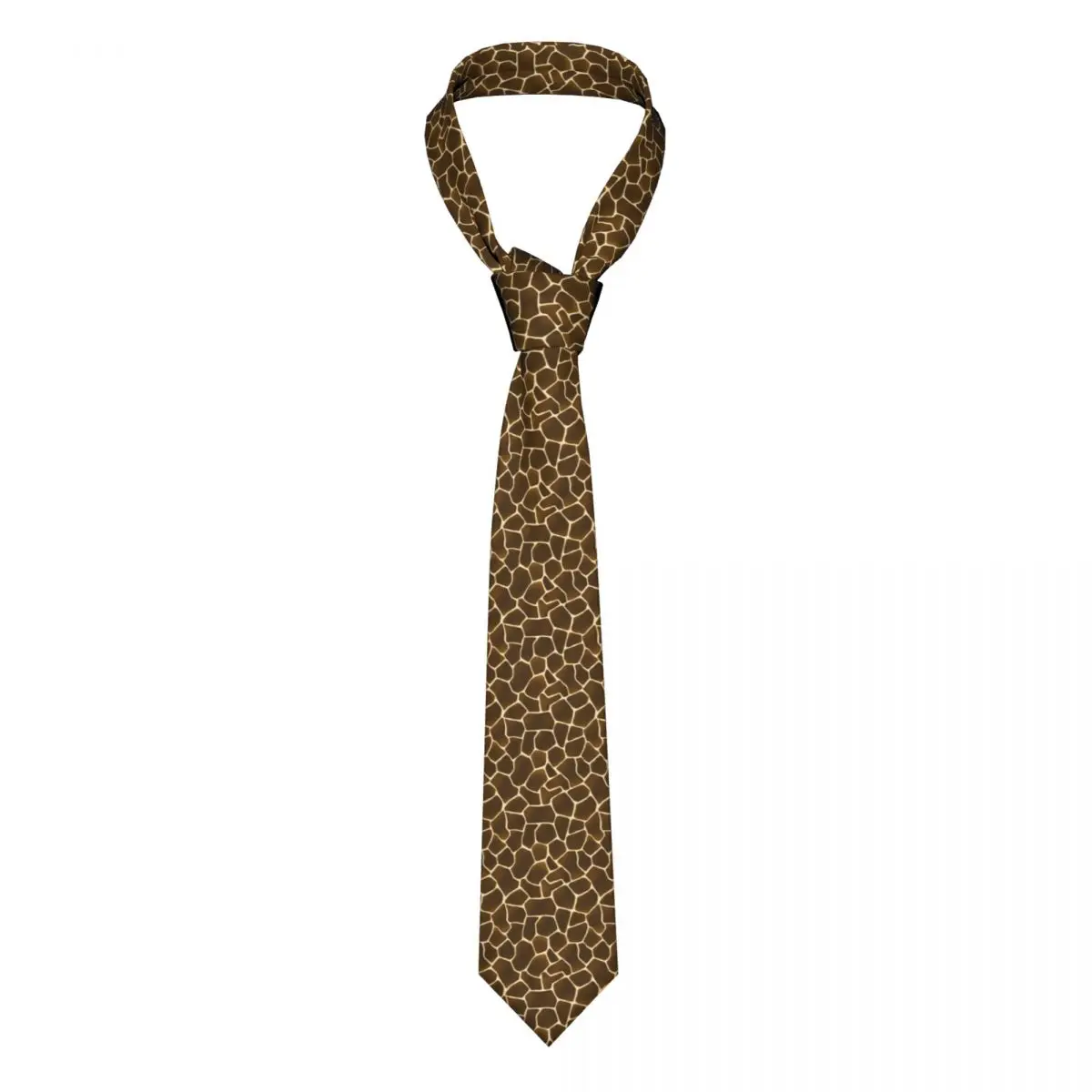 

Giraffe Skin Print Tie Wild Animal Accessories For Man Neck Ties Printed Blouse Polyester Silk Formal Cravat