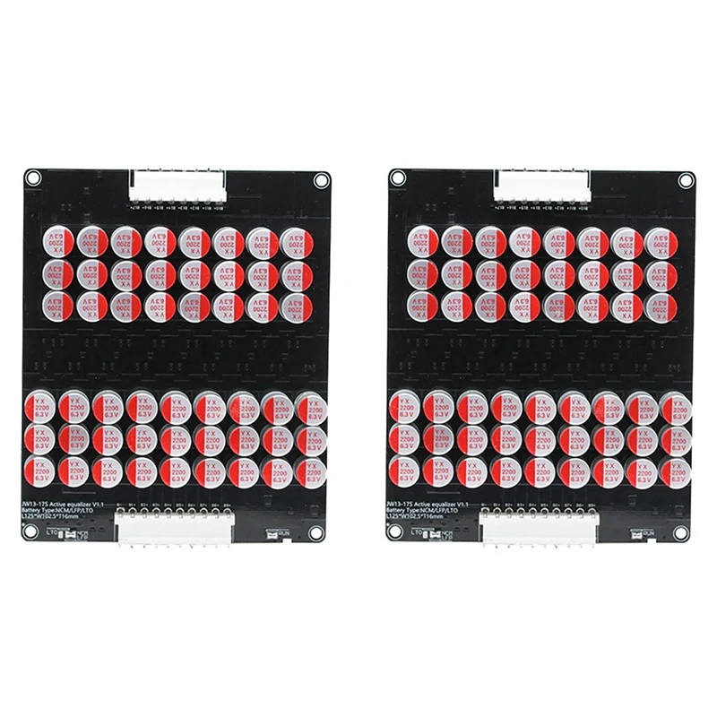 2X 16S 5A Balance Li-Ion Lifepo4 Lto Active Lithium Battery Equalizer Balancer Plate Capacitor 48V 60V 16S