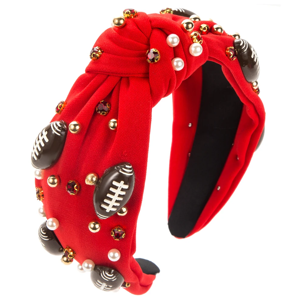 Повязка для волос в стиле регби барокко женщин модная повседневная спортивная