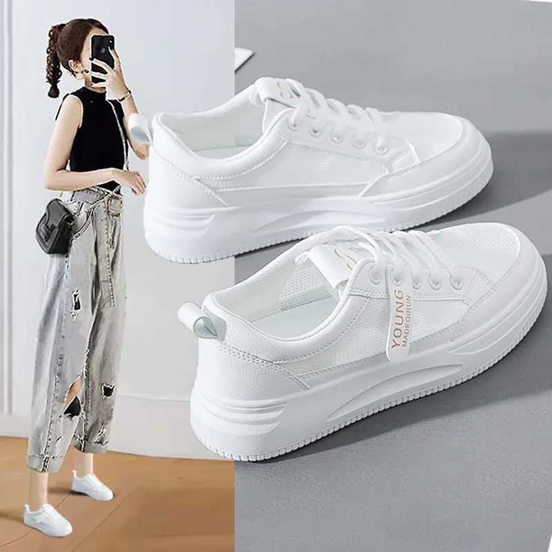 

2022 Summer New Shoes Breathable Mesh Small White Shoes Women's Korean Version Versatile Ins Sneakers