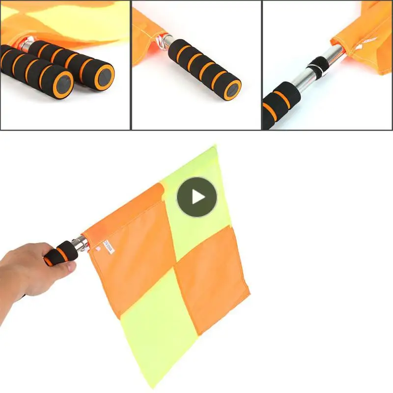 

Флаг арбитра, флаг линеймана, оборудование для рефери, спортивный флаг красного и желтого цвета