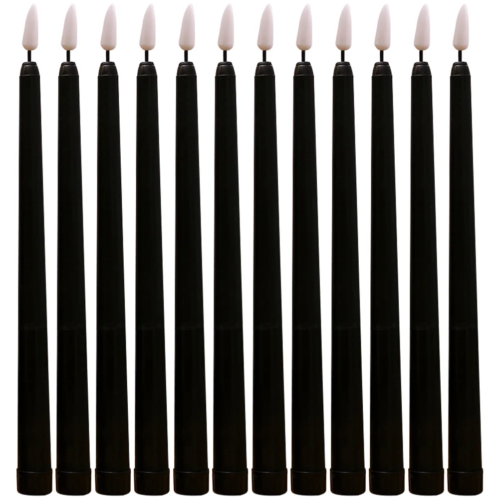 

Pole Flameless Taper Candles Decor Christmas Home Decorations Operated LED