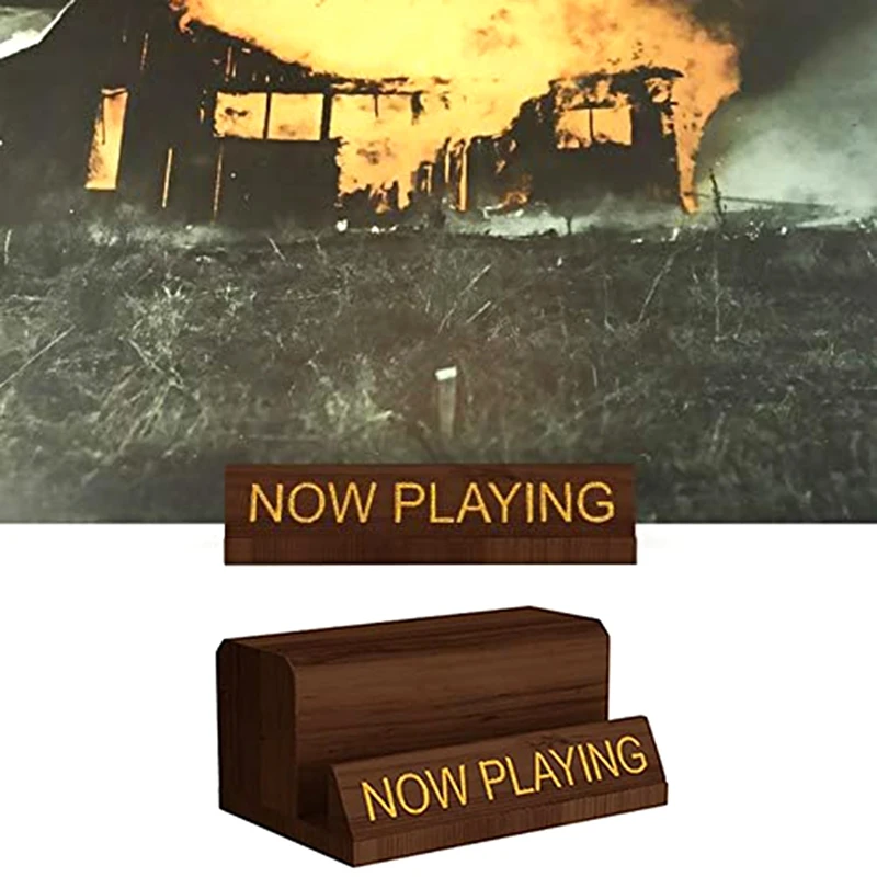 

Деревянная подставка для виниловых пластинок NOW Playing