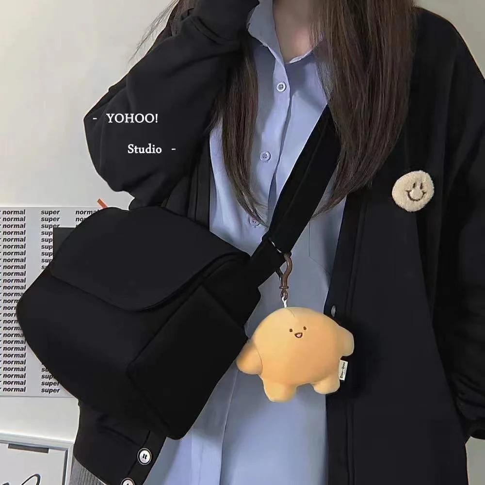 Women's Nylon  Bag  Girls' Solid Mailman Bag Womans Casual Messenger Bags  Large Capacity Girl Bag