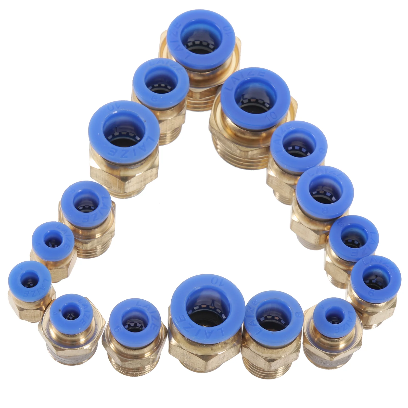

High Pressure Washer Accessories Pneumatic Quick Push-in Fittings Threaded Straight Plastic Crimp Coupler Reducer Hose