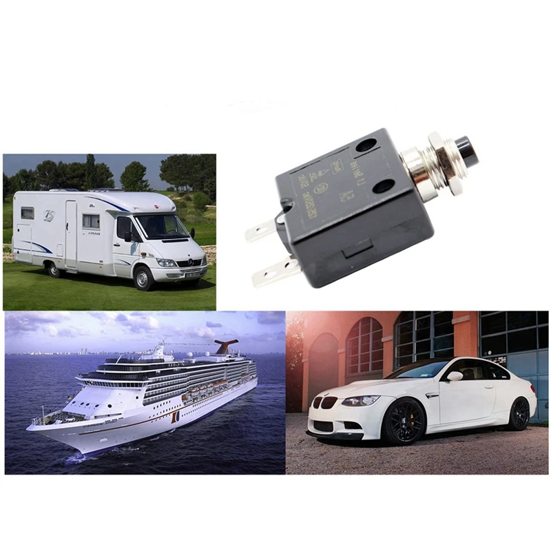 Сбрасываемый автоматический выключатель с водонепроницаемой крышкой 2x5 А 12 В/24 В