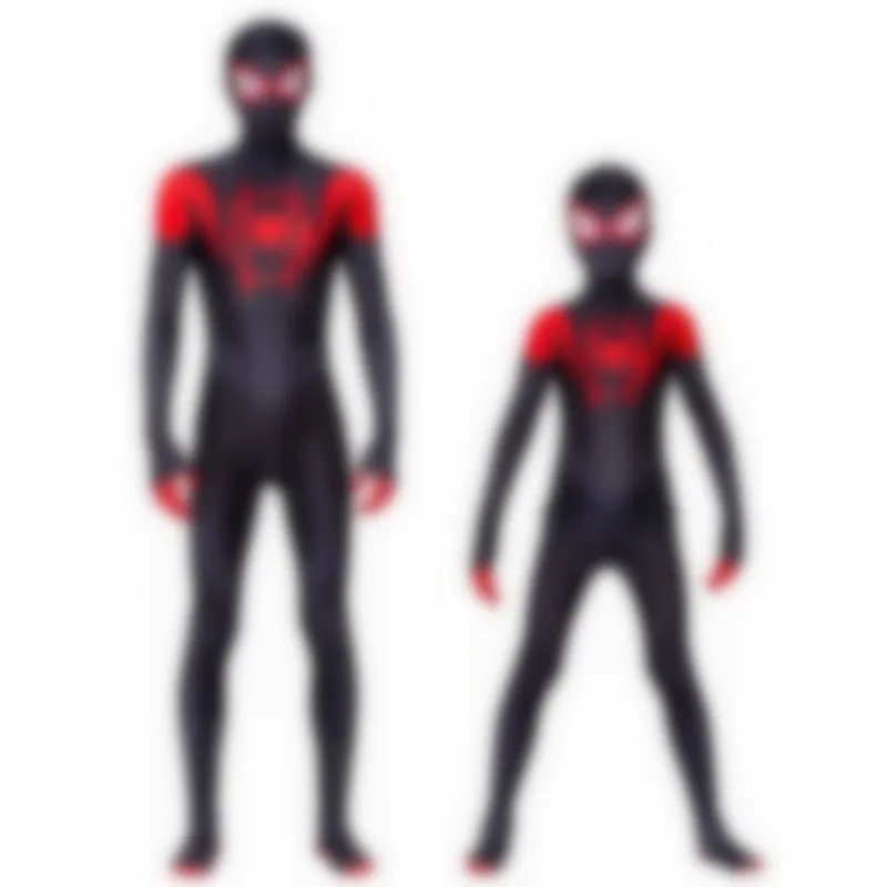 

Halloween Kid Adult Hero Spide Panther Cosplay Costume Boy and Girl Party Holiday Cosplay Costume 3D Style