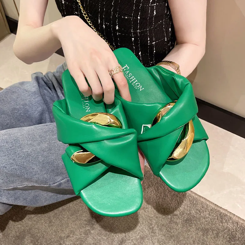 

Summer Women Shoes Fashionable Outer Wear Slippers Comfortable Casual Sandals Light Non-slip Wear-resistant Flip Flops Slides
