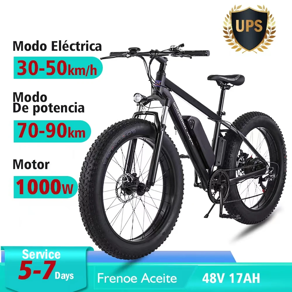 

1000w bicicleta elétrica pneu gordo mountain bike neve bicicleta com 48v 17a samsung bateria de lítio ebike adulto bicicleta elé