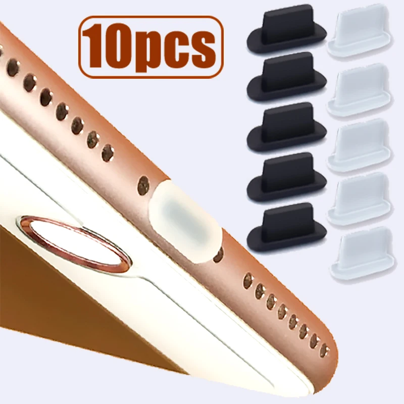 

Silicone Dust Plug for Iphone 6 7 8 X XS MAX 11 12 13 Pro IOS Lightning Charging Port Cover Soft Rubber Dustproof Plugs 10pcs