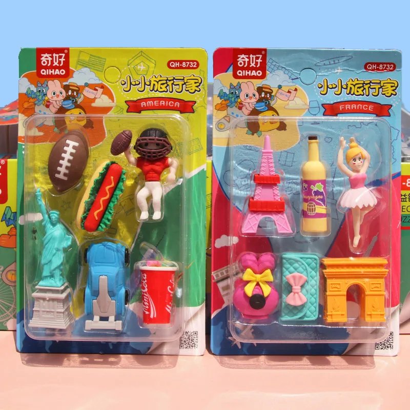 Маленький ластик набор для трехмерной разборки Подарочная коробка