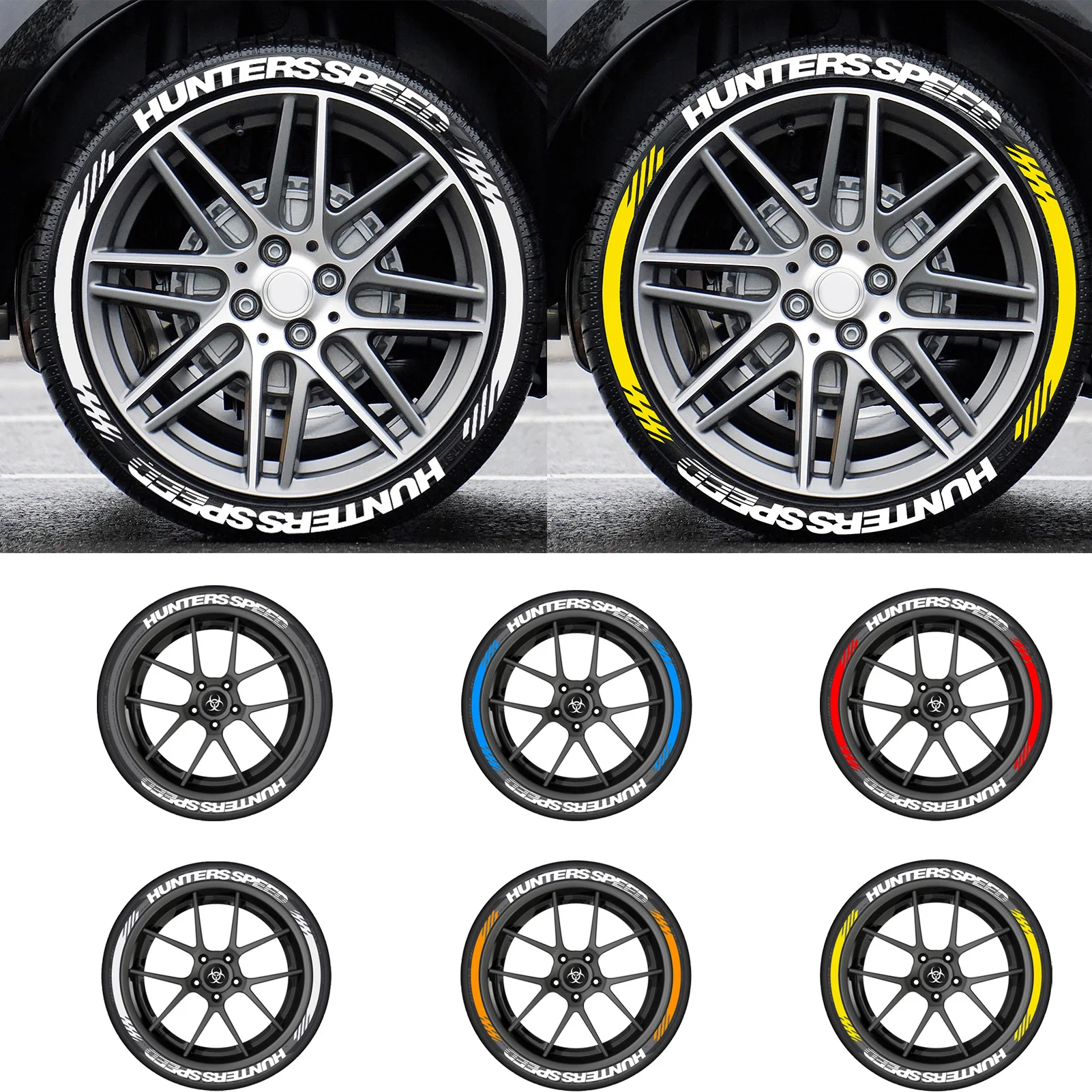 

Автомобильная наклейка для колес, универсальная Водонепроницаемая 3D наклейка для тюнинга автомобиля, мотоцикла, стикеры для колес