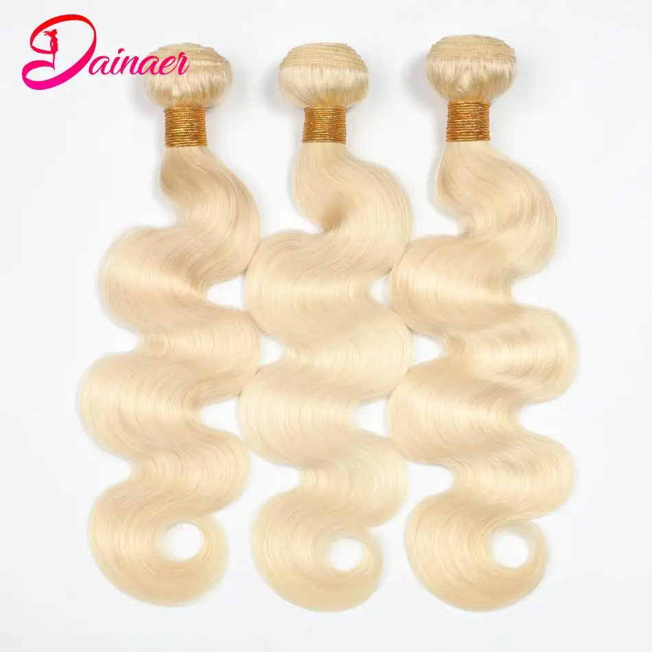 

Brazilian Body Wave 613 Blonde Bundles 10A Remy Hair Extension Human Hair Bundles 8-30Inch 613 Bundles Body Wave Hair Free Ship