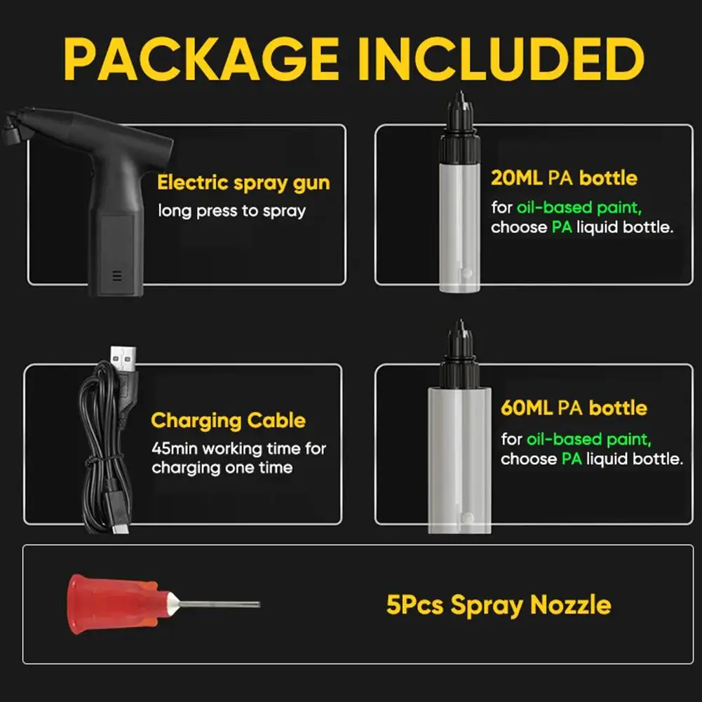 Портативный электрический автомобильный красковой пистолет для домашнего