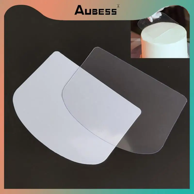 

Scraper On Cake Anti Slip Plastic Cake Blade Non-toxic Food-grade Pastry Slicer Kitchen Tools Bread Pasty Scraper Tasteless Soft