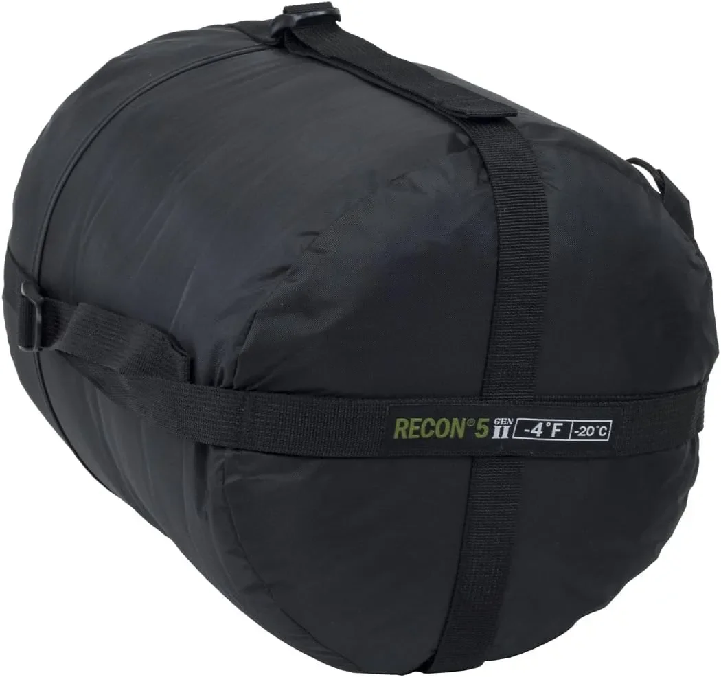 

Recon 5 Rated To -4 Degree Fahrenheit Sleeping Bag, Black