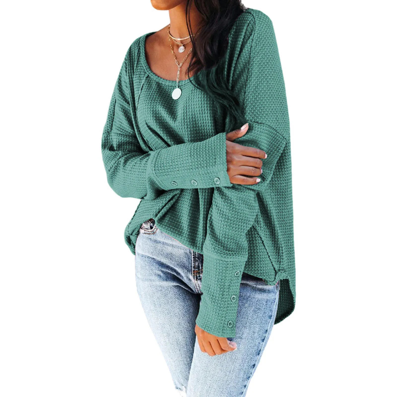 

Женский Длинный пуловер, блузка с круглым вырезом, женская блузка в стиле пэчворк с круглым рукавом, Женская Повседневная хлопковая рубашка...