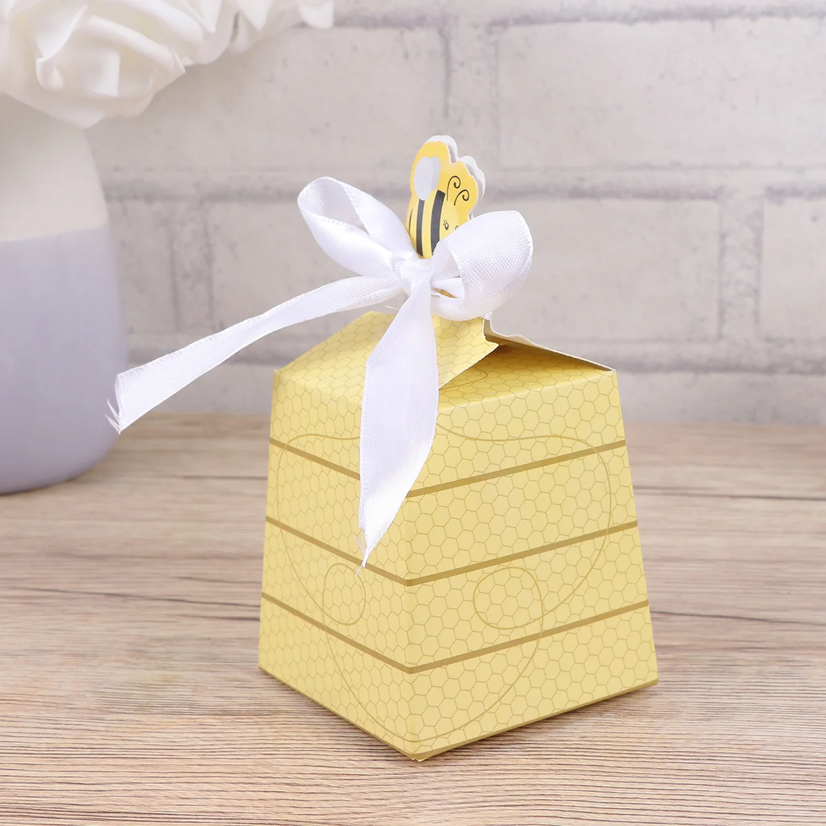 

Boxes Gift Wedding Case Box Packaging Candy Cookie Nut Paper Pouch Bridal Shower Present Biscuit Bowknot Treat Storage Favor