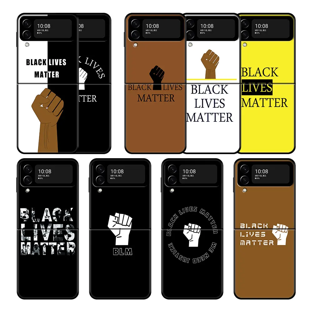 

TPU Trend Celular Black Lives Matter Work Case Coque for Samsung Galaxy Z Flip 5G Flip3 Zflip3 Zflip Flip5G Flip35g