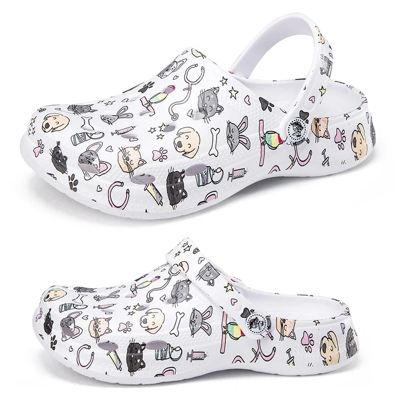 Женские шлепанцы 2024 летняя обувь шеф-повара для мужчин уличные сандалии на