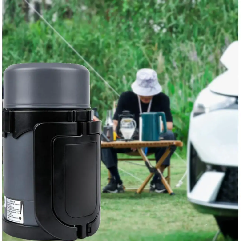 

Car Heating Cup Kettle 12V/24V Heating Insulated Food Container Electronic Heated Travel Mug for Travel Stainless Steel Tea