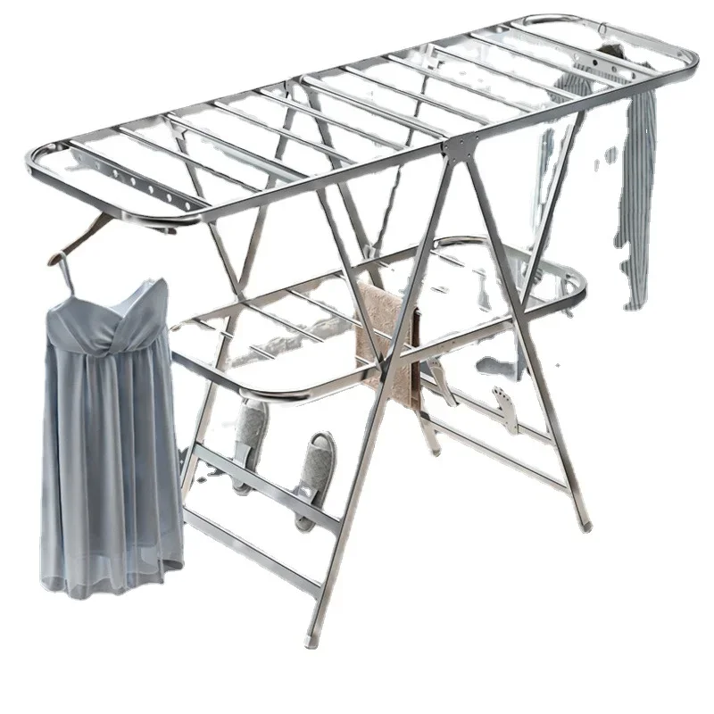 Складная вешалка для одежды – балконная сушилка бытовая одеял компактная