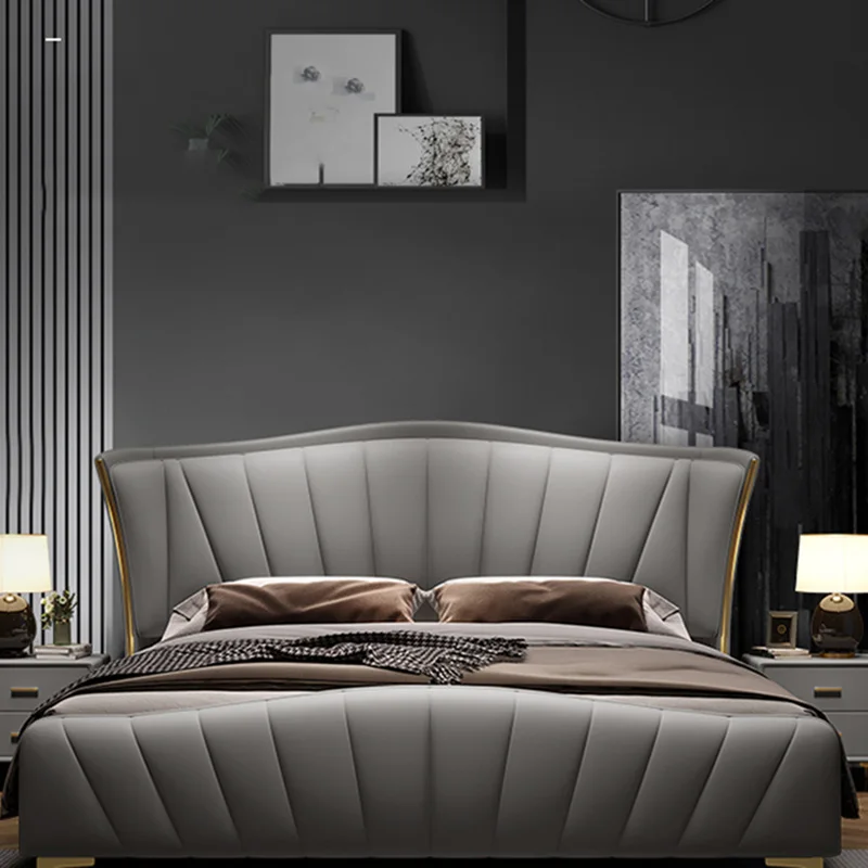 

Одеяла для спальни, Современная эстетичная двухместная кровать с эластичной рамой, комплект садовой мебели