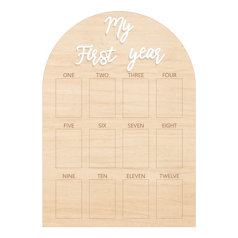 

Деревянная доска для фото на день рождения на один год. Моя первый год. Доска для фотографий. 12-месячная фоторамка. Деревянная акриловая доска для первого года жизни ребенка.